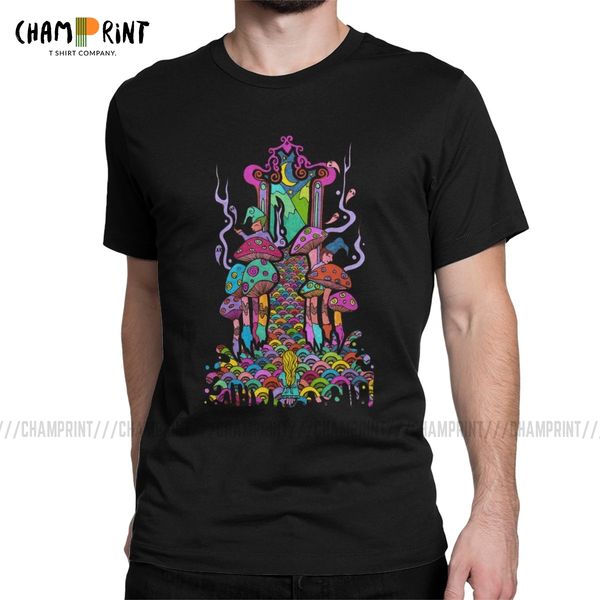 

sport welcome to wonderland t shirt for men vintage t-shirt o neck trippy blacklight psychedelic tees hippie style clothing plus size