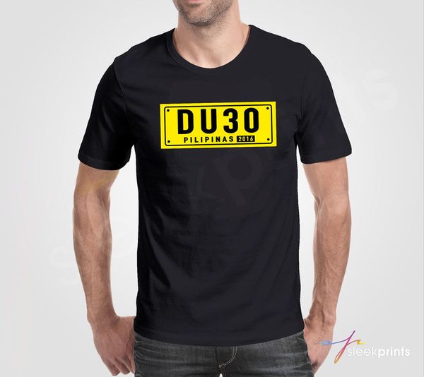 

2019 cool duterte du30 pilipinas 2016 license plate design t-shirt tee sport hooded sweatshirt hoodie