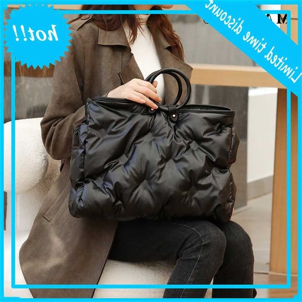 

maidudu bag women's autumn and winter 2020 new fashion space cotton down large capacity versatile ring handbag