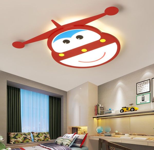 Cartoon Airplane Plafoniera Ragazzi Camera da letto Luce Baby Room Plafoniera Ragazze Boy Room Illuminazione Camera dei bambini Lampada Led