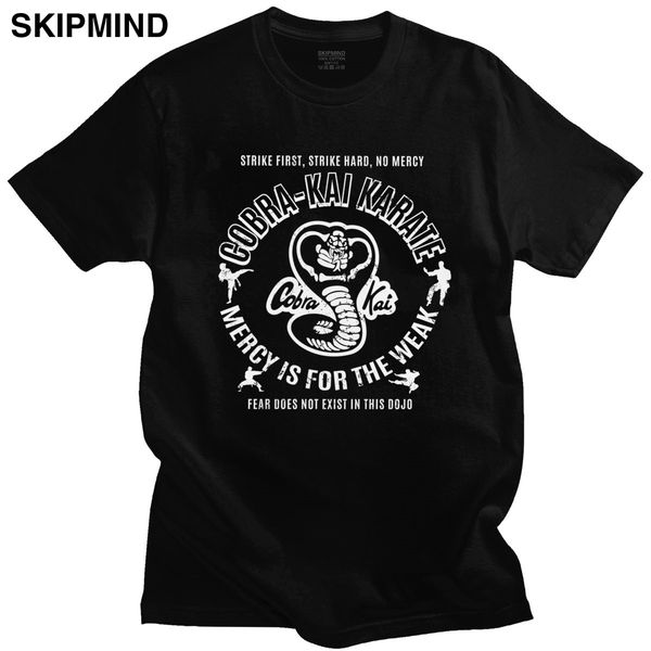 

retro cobra kai t shirt mens short sleeved tee leisure 80s tv karate kid mercy is for the weak shirt sport hooded sweatshirt hoodie