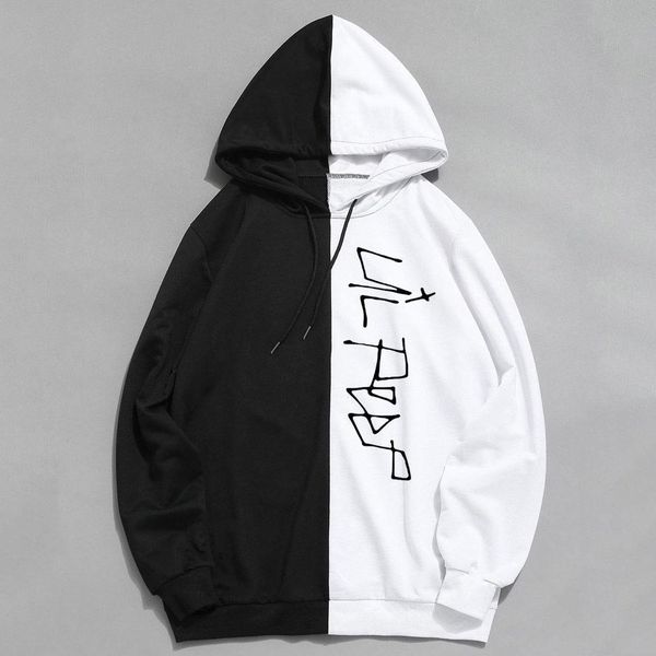 

spring thin section lil peep sweatshirt men women funny streetwear harajuku hip hop hoody lil peep long sleeve hoodies man's, Black