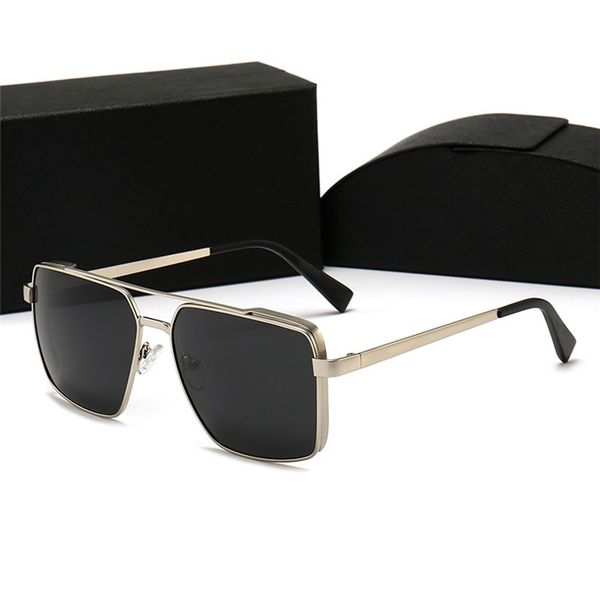 

new designer fashion brand women men sunglasses luxury full frame uv400 outdoor sun glasses polaroid lenses pilot glasses with box, White;black