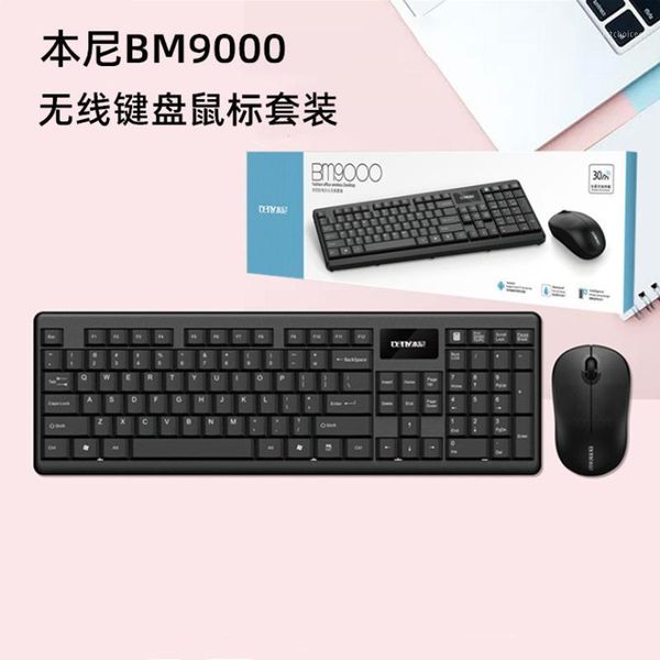 

keyboard mouse combos benny bm9000 wireless and set business office household 2.4g keyboard1
