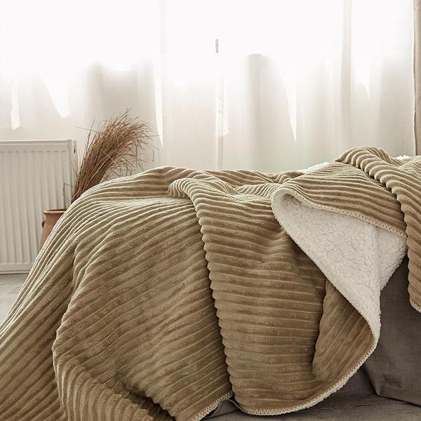 

blanket quilt coral fleece blanket thick winter warm flannel double single1