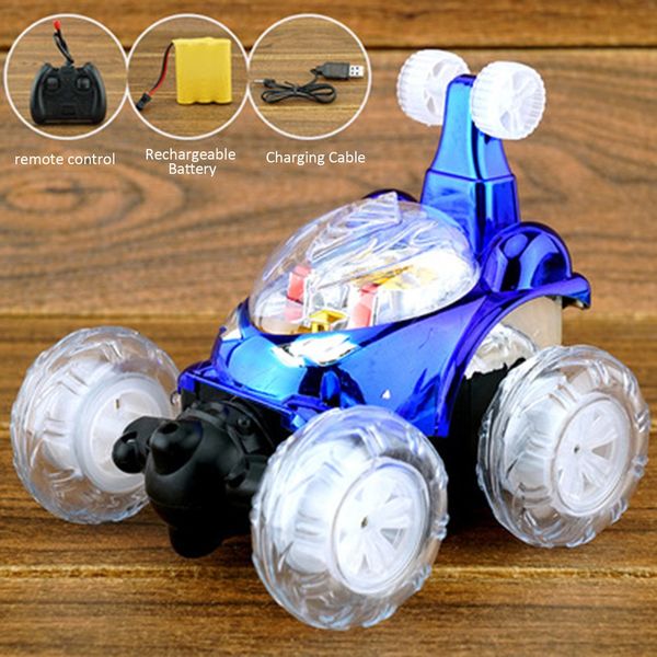 

360 Tumbling Electric Controlled RC Stunt Dancing Car Flashing Light Dasher Vehicle Kids Remote Control Toy