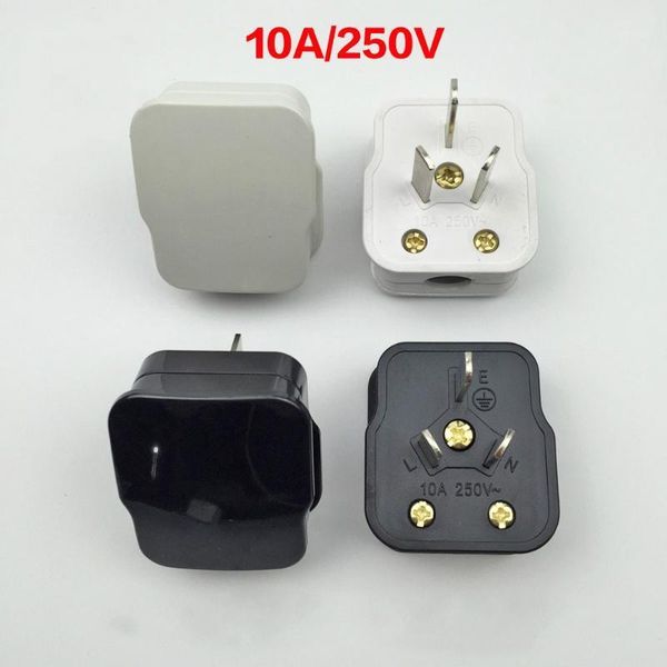 

smart power plugs 5pcs 10a china, australian, zealand 3-pin diy rewireable plug ac 250v1
