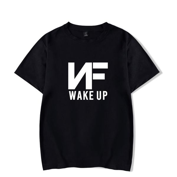 

new fashion t shirt men/women letter printed hip hop t-shirt kpop streetwear singer nf men's t-shirts xxs-4xl, White;black