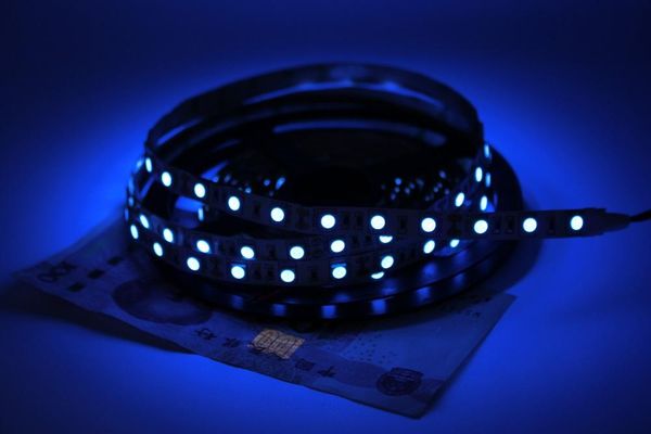 

super bright 5m uv ultraviolet led strip light dc12v 300leds purple ip20 led tap ribbon string light better than 3528