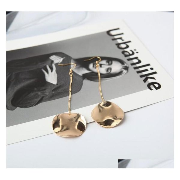 

exaggerated simple metal irregular irregular convex round earrings earrings whole sqcjap beauty888, Silver