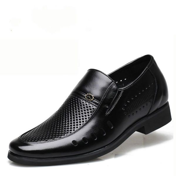 

men's dress shoes, summer hollow breathable, dress shoes business shoes, business sandals 2020 new men's shoes, Black