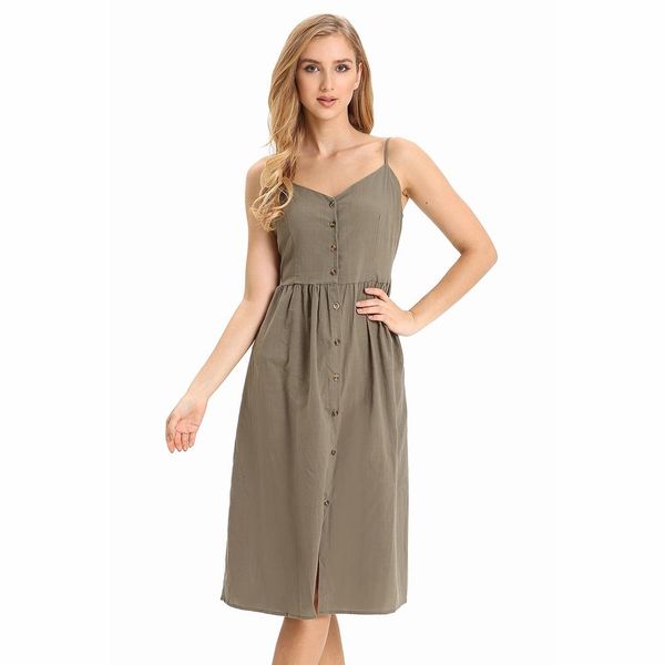 

off the shoulder strap high waist slim sleeveless dress, Black;pink
