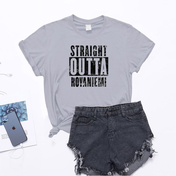 

lh20354 new product straighy outta royanieml simple english printing round neck t-shirt women's bottoming, White