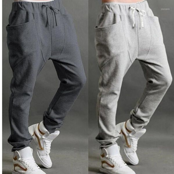 

2019 new hip streetwear mens joggers multi-pocket pants elastic waist sweatpants brand trousers overalls straight slacks men1, Black