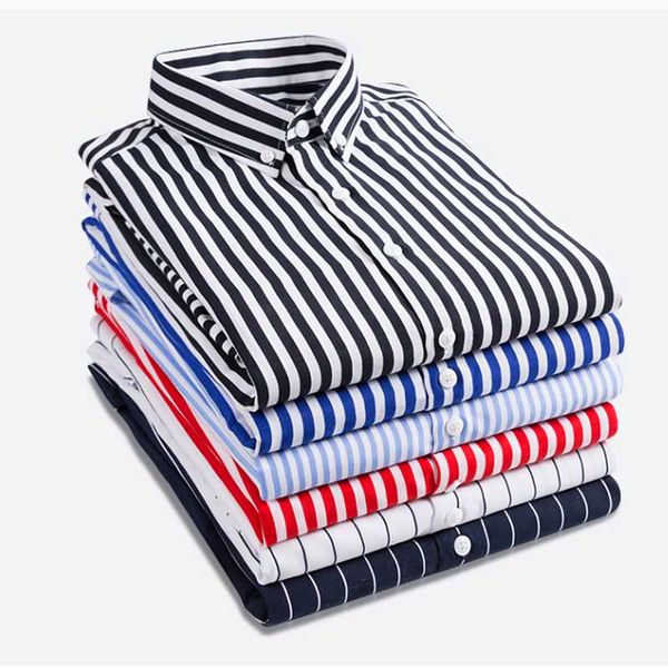 

gemelos franceses a rayas de alta calidad, camisa de vestir informal para hombres, camisa manga larga para hombres,, White;black