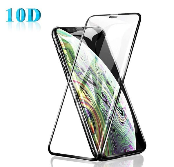 

10d curved anti-explosion hd full cover tempered glass screen protector for iphone 11 pro x xr xs max 7 8 plus pr jlltus loveshop01