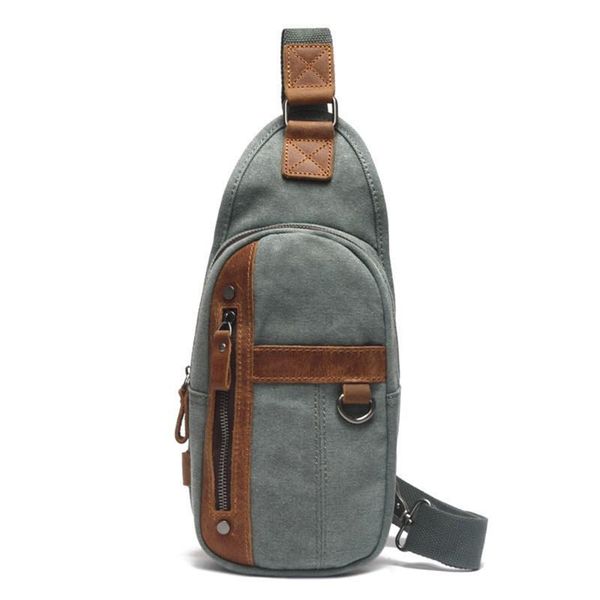 

waist bags chest bag for women fashion oil canvas cross men outdoor sports waterproof