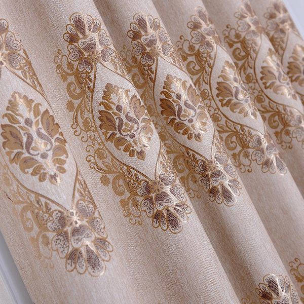 

curtain & drapes high-end nordic silver cotton thickened curtains for living room bedroom jacquard blackout luxury custom