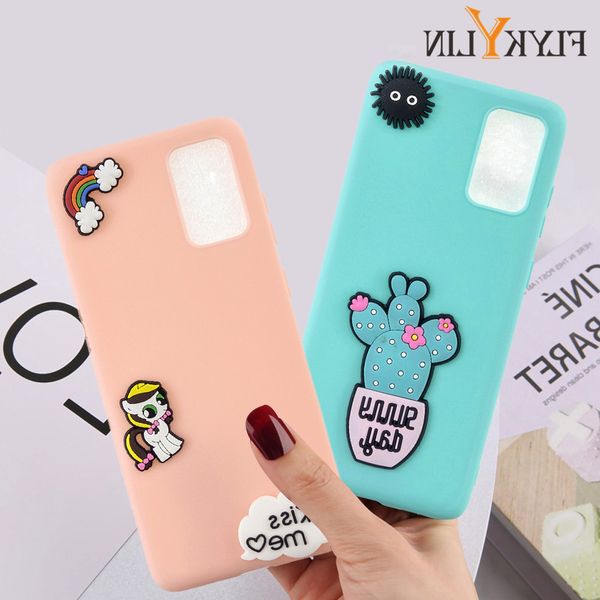 

cartoon silicon unicorn tpu for samsung galaxy a50 a70 a51 a71 a10 a30 a40 a20e plus s20 ultra case cover phone shell