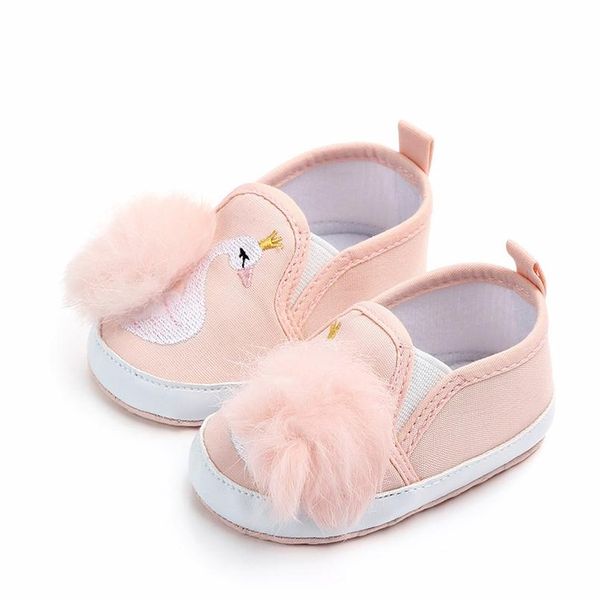 

shoes for newborn girls toddler baby girls swan hairball anti-slip first walkers soft sole shoes slip-on bota infl menin sqcwab, Black;grey