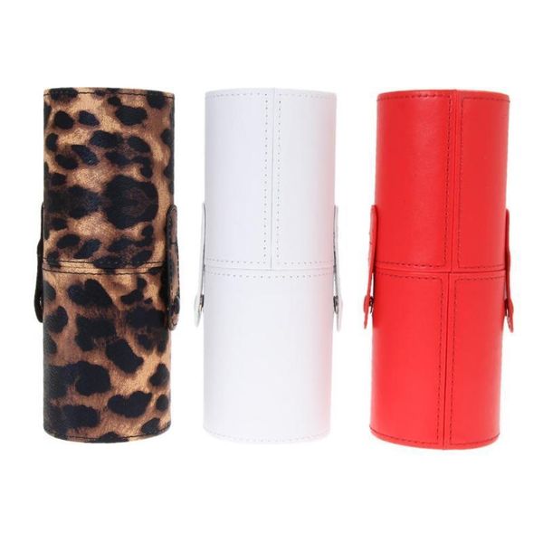 

travel pu leather cosmetic brush pen holder storage makeup empty holder t jllyvs
