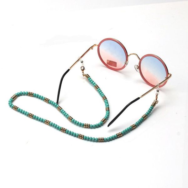 

2020 chic blue glass beads mask glass chain rope halter strap eyeglasses chain mask lanyard straps sunglasses jewelry h bbyjpl