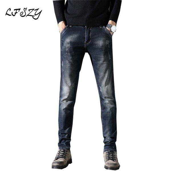 

male 2020 autumn brem pants korean straight-line thin blue more size 28-38 40 dkhc