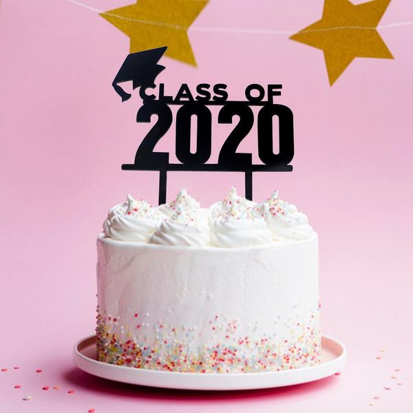 

1шт bachelor hat cap cupcake toppers выпускной класс украшения 2020 bachelor cap grad congrats окончил supplies qylmeq mywjqq