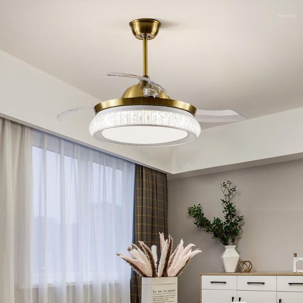 

modern gold white ceiling fans for dining room ceil fan indoor light fixtures led lamps light for living room bedroom home lamps1