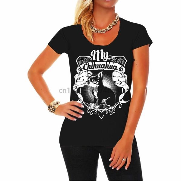 

frauen mdchen damen t-shirt my chihuahua groe xs - 5xl dogs rasse hunde welpe sport hooded sweatshirt hoodie