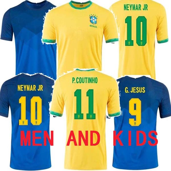 

casemiro vinicius jr marcelo maillot foot g.jesus coutinho 20 21 soccer jerseys men kids football shirt, Black;yellow