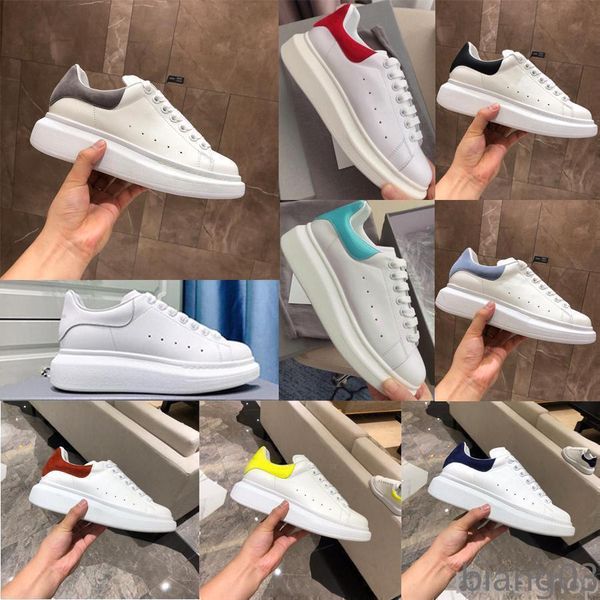 

with box]2020 platform designer fashion luxuryalexandermcqueensmcqueenmqueen men women sneakers zapatillas deporte b03, Black