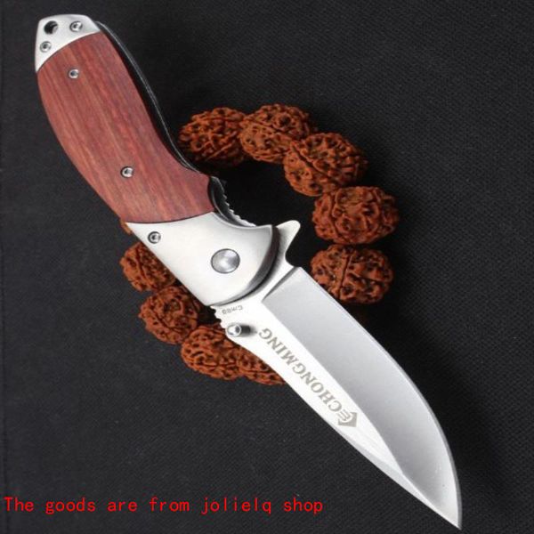 

browning quality folding high cm89 wood wholesaler handle knife camping hunting survival knife clasp tools outdoor folding gift qynf imvbi
