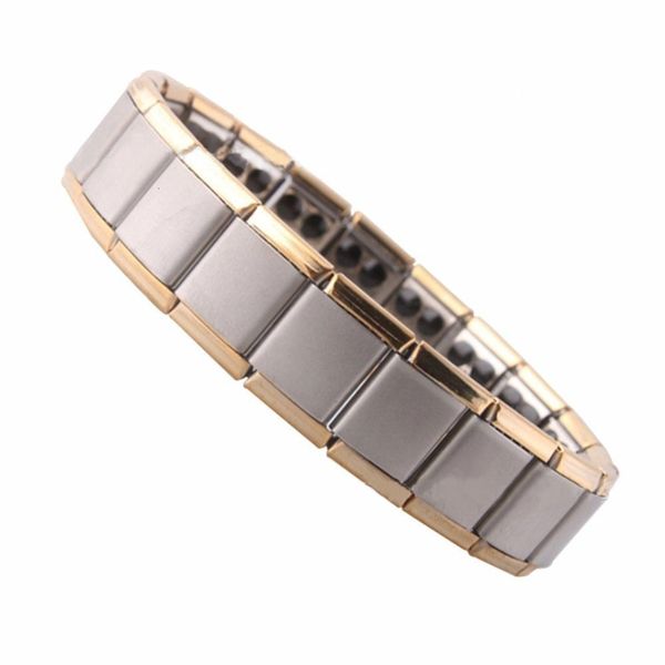 

magnetic therapy health function jewelry bracelet stainless steel, Silver