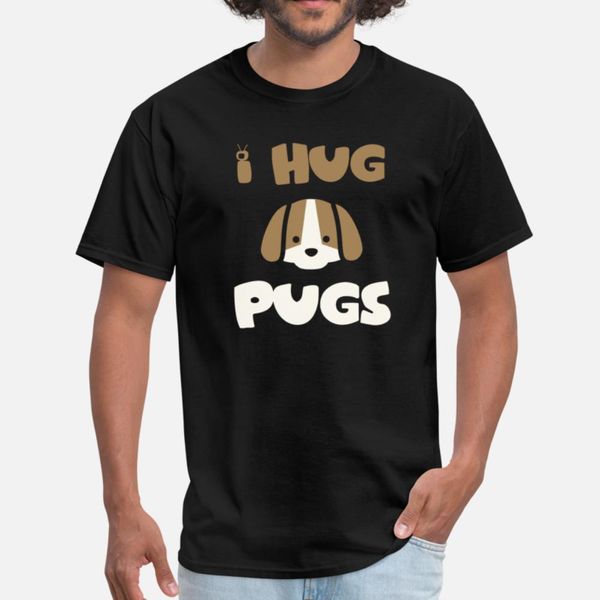 

pug - i hug pugs designers graphic t shirt funky digital printing plus size tracksuit hoodie sweatshirt