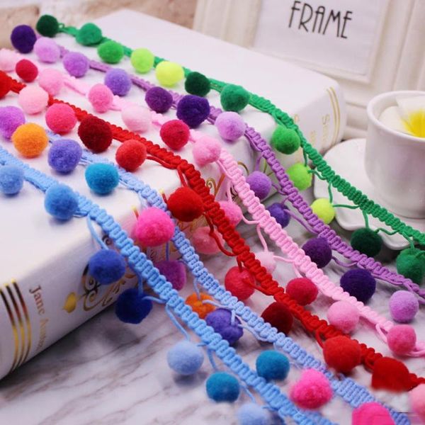 

pom pom trim lace fabric sewing accessories pompons trim tassel ball fringes ribbon sewing lace for diy material craft apparel h wmtbql