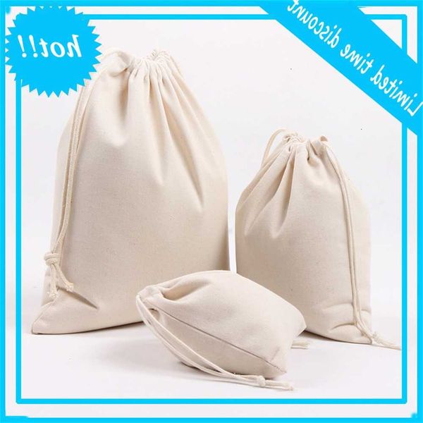 

n022 blank printing mouth diy drawstring canvas home storage bag