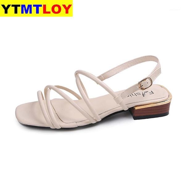 

candy colors gladiator sandals women cross band ankle buckle sandals summer elegant open toe low heels women 2020 34-401, Black