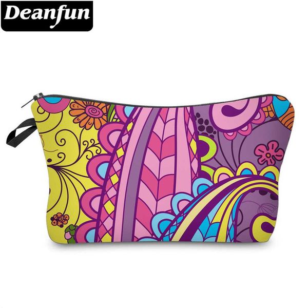

deanfun colorful mandala flower small cosmetic bag 3d printed purse makeup bag for women 51556