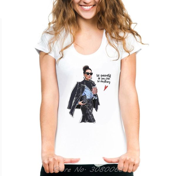 

sport korean clothes summer harajuku vogue t shirt women powder lady print white 100% cotton plus size short sleeves kpop