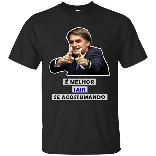 

t- shirt men tee bolsonaro presidente 2018 - e melhor jair se acostumando sport hooded sweatshirt hoodie