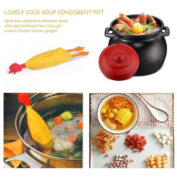 

chicken herb spice tools simmering soup seasoning jars for spices box seasoning container reusing sile seaso bbyefd