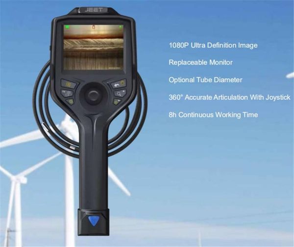 

3.5 inch 360 degree articulate temperature alarm joystick control function