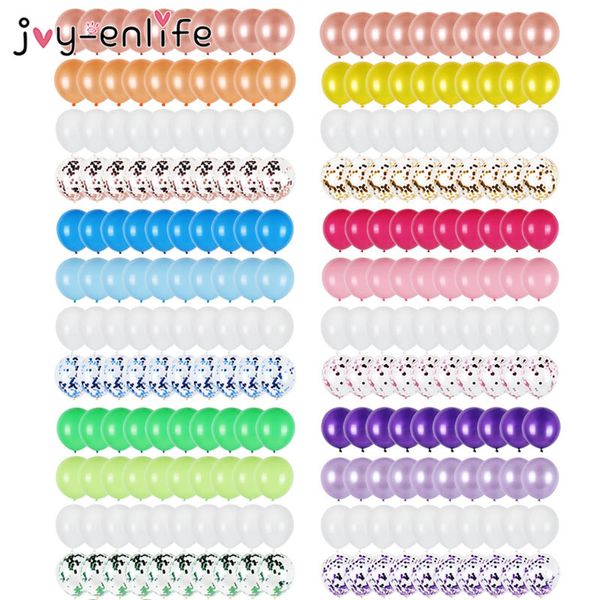 

43pcs rose gold latex set metallic confetti balloon birthday party decoration wedding baby shower anniversary supplies