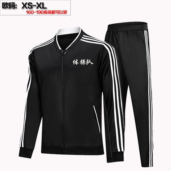 

winter sports comfortable suit men's new stripe leisure running training fitness sportswear group purchase lettering, Gray