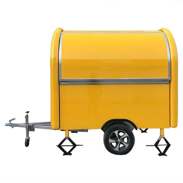 

small yellow concession food trailer food truck