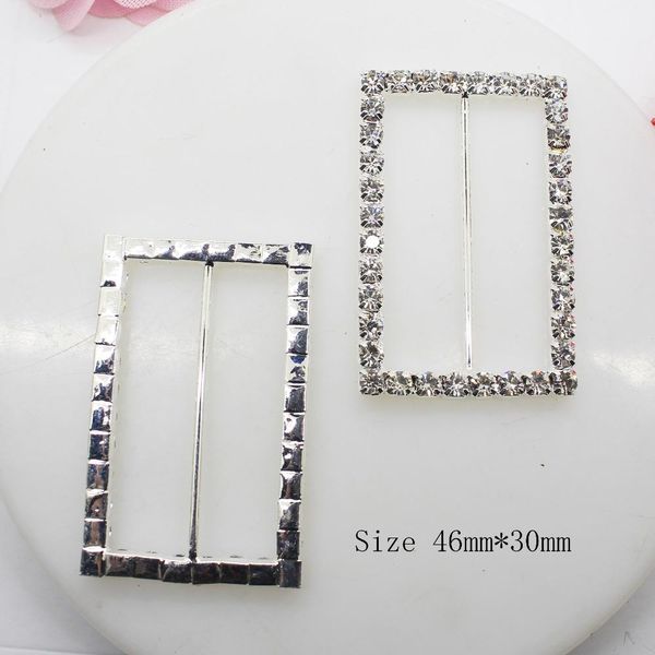 

zmasey 10шт 46 * 30мм rectangle rhinestone пряжка ползунки для сумок clear кристалл ленты пряжки крышка стула свадебное украшение sqcgpw, Black