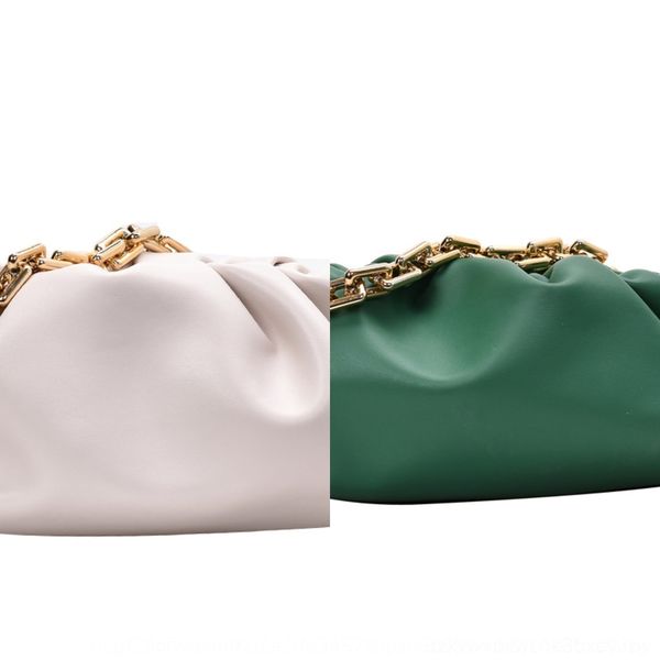 

weas7 jukexin women's cloud dumplings and dumplingscoarse chain dumpling thick same soft leather underarm crossbody bag pleated dumplin