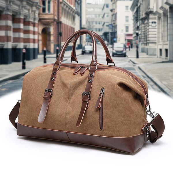 

duffel bags simple fashion canvas travel bag outdoor sports fitness portable travel1