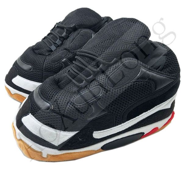 

fits all winter warm cotton shoes woman home slippers women snug sneakers men house sliders ladies slippers 12 x1020, Black